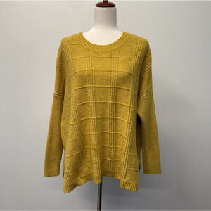 Cabi Pullover Sweater Womens Size S Yellow Chunky Oversized Relaxed Stitch Mix